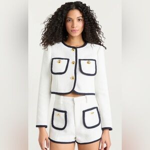 CINQ À SEPT Auden Cropped Jacket Sz 14